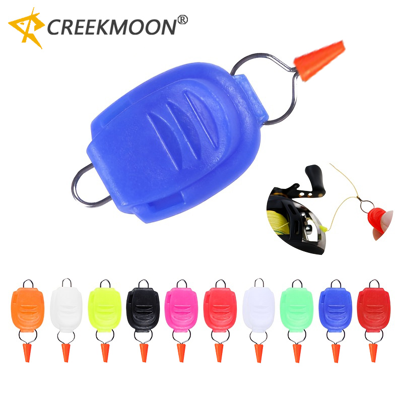 Fishing Line Spooler - 5/10/15 Stück aktualisierter Angelschnur-Stopper-Clip mit Silikon-Stecker