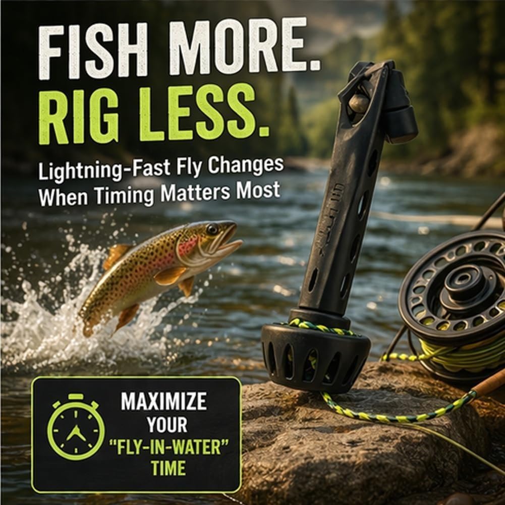 Fishing Line Winder - Tragbarer Magnetischer Fliegenfischer-Schnur-Einfädler – Einfaches und