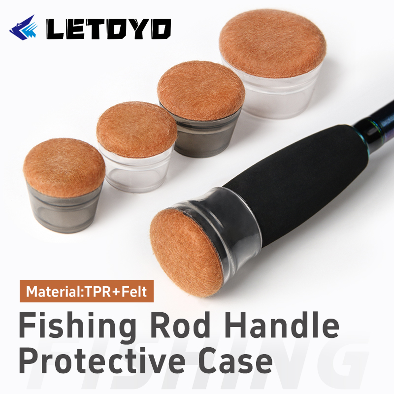 Fishing Line Box - LETOYO Filz-Bodenschutz, Griff, Schutzhülle, Silikon-Rutenstopfen, Schwanz,